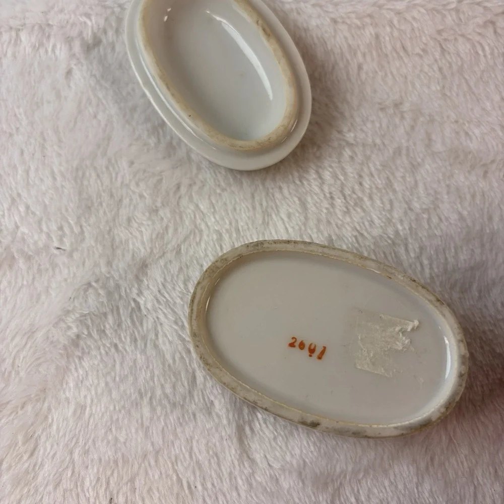 Vtg 80s Lefton Porcelain Cardinal Keepsake Trinket Box 2641 Hand Painted Japan